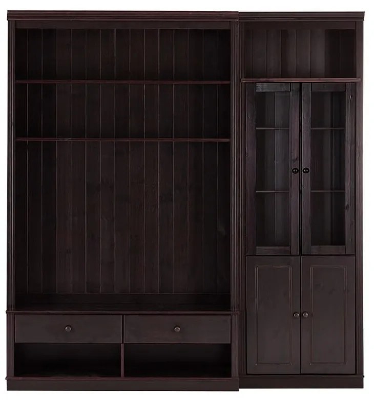 Кафяв TV комплект от от масивен бор 214x223 cm Anita – Støraa