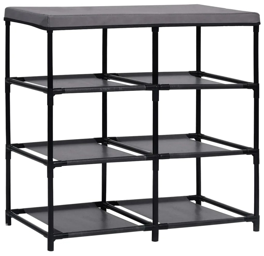 288322 vidaXL Шкаф за съхранение с 6 чекмеджета, 55x29x55 см, сив, стомана