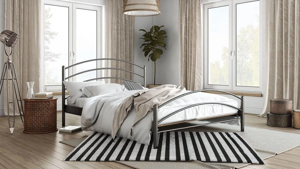 Легло Kelly-150x200-Silver σφυρίλατο-Με ποδαρικό