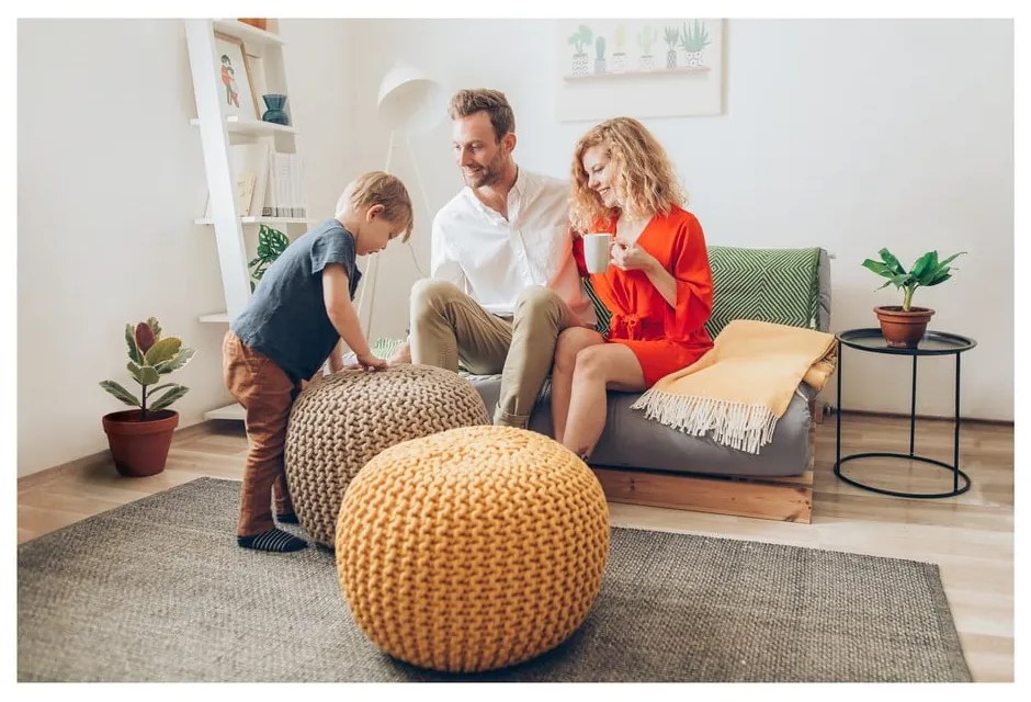 Тъмно сив диван Jagger pouf - Bonami Essentials