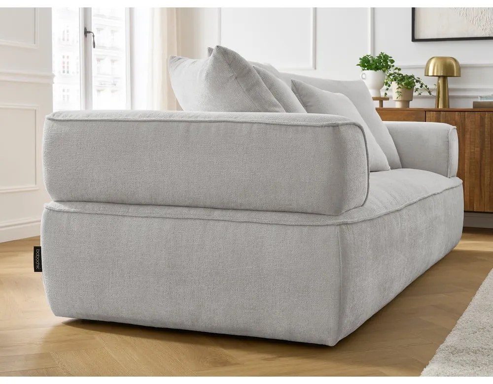 Светлосив шенилов диван 237 cm Whesley – Bobochic Paris