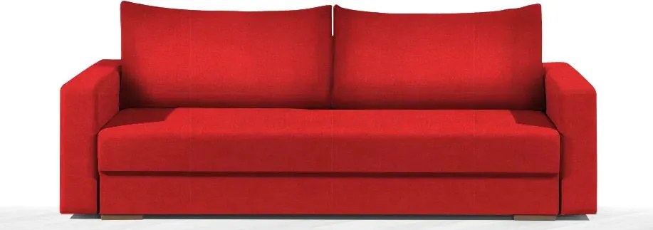 Диван Kleio Триместен-215φ 80β εκ.-Κόκκινο