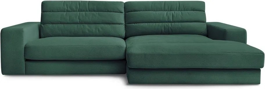 Зелен кадифен ъглов диван (десен ъгъл) Sierra – Bobochic Paris