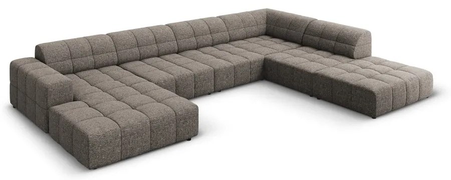 Тъмносив ъглов диван (десен ъгъл/"U" форма) Chicago – Cosmopolitan Design