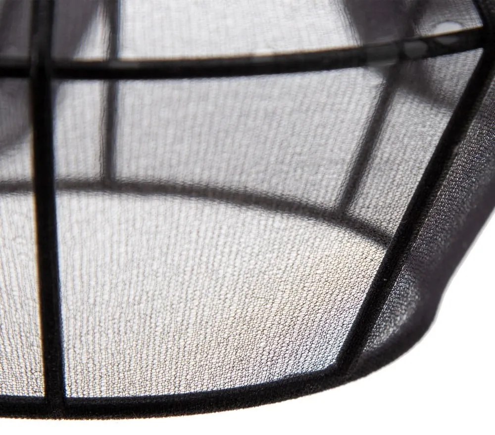 Черно висящо осветително тяло с текстилен абажур ø 40 cm – Ixia