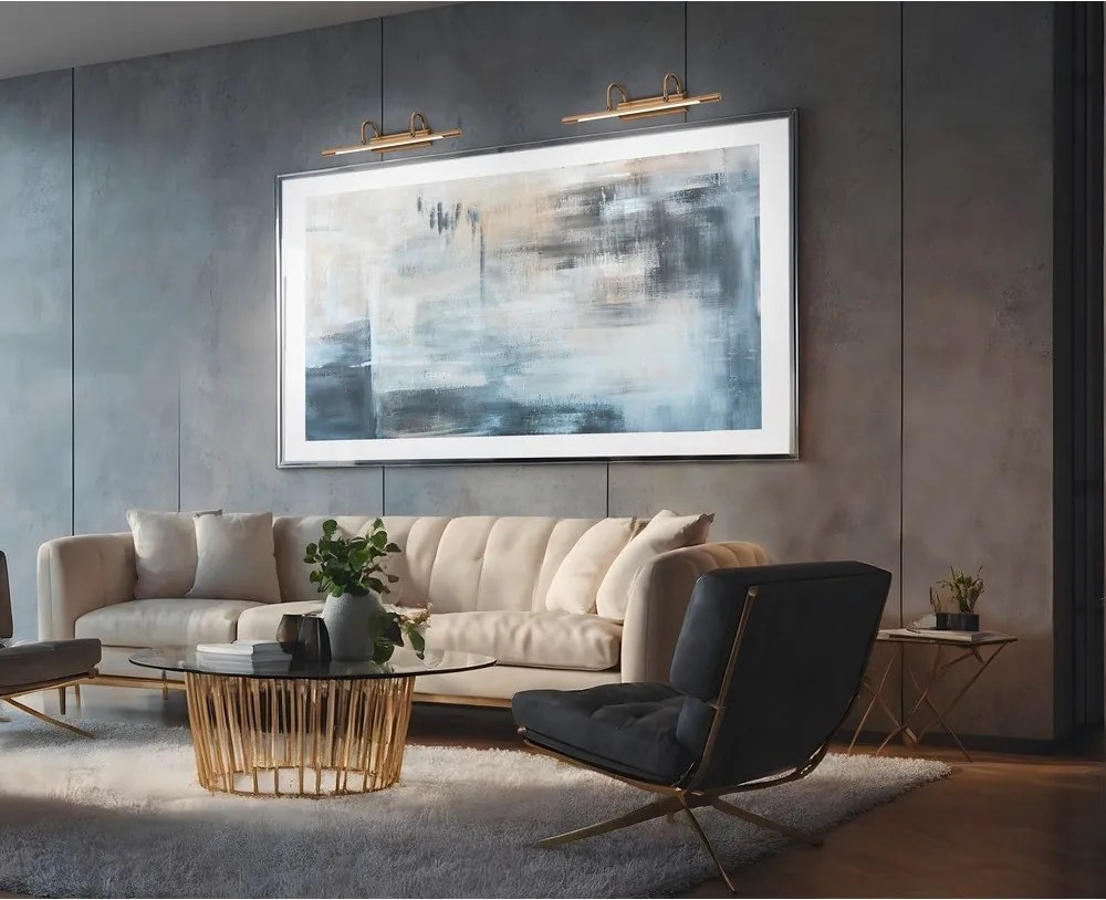 LED стенна лампа в месингов цвят Cuadro – Trio