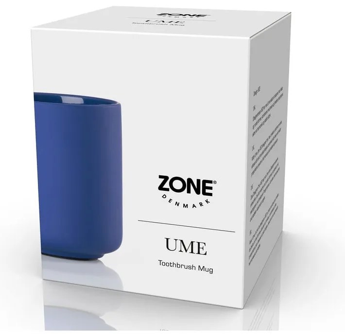 Синя керамична чаша за четки за зъби Ume - Zone