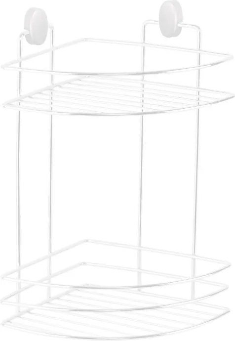 Етажерка за баня Metalife DB-716, 18х18х32.5 см, 2 нива, Бял