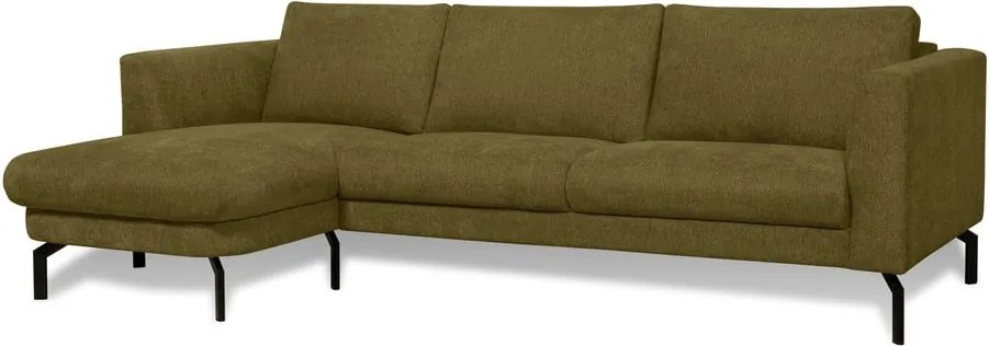 Ъглов диван в цвят горчица (ляв ъгъл) Gomero – Scandic