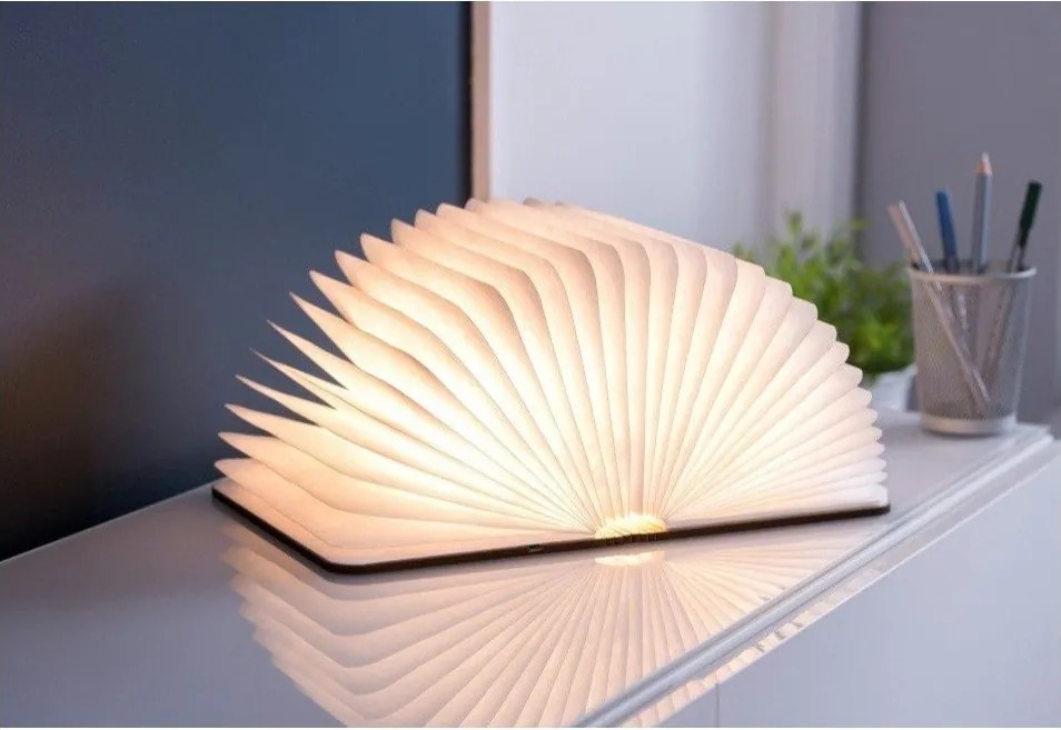 Кафява светлинна декорация с USB Booklight – Gingko