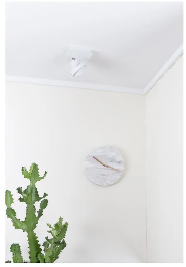Бял мраморен часовник Zuiver Time Wall Clock