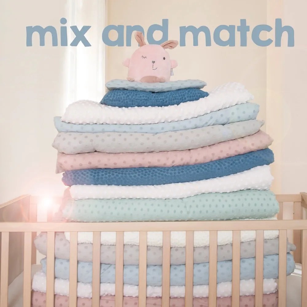 Бежово детско спално бельо за детско креватче със смес от памук 80x80 cm Frosty Almond – Roba