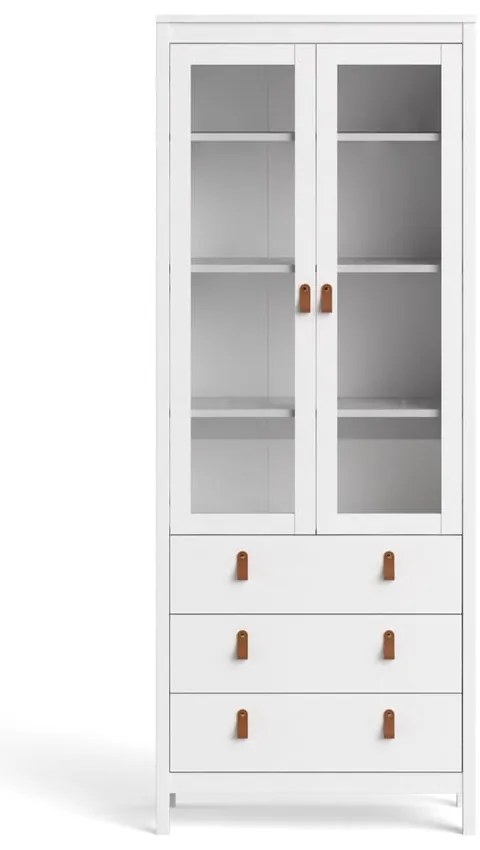 Бяла витрина 78x199 cm Madrid – Tvilum