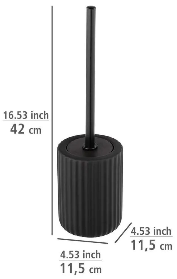 Черен комплект аксесоари за баня Belluno – Wenko