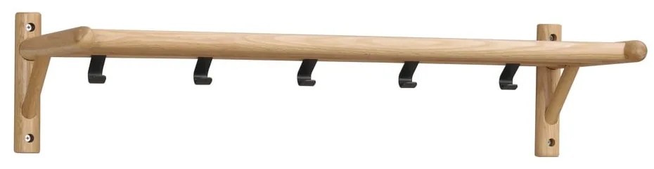 Стенна закачалка от дъбово дърво в естествен цвят Milford - Rowico