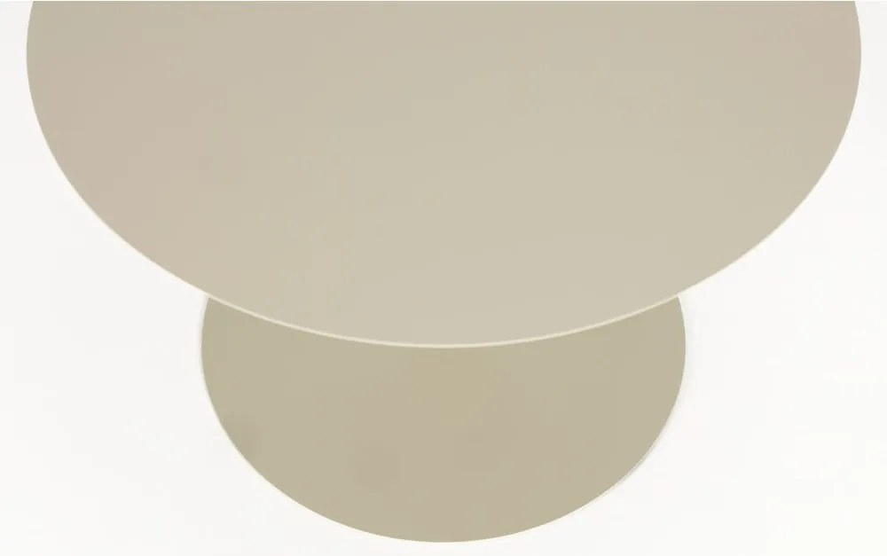 Кремава стоманена кръгла масичка за кафе ø 60 cm Snow – Zuiver