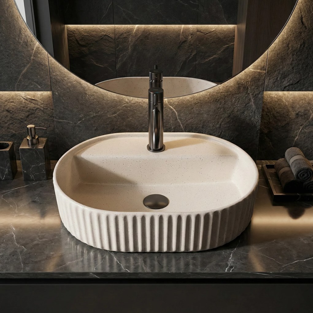 Умивалник за плот Rea Marcela 50 Vanilla