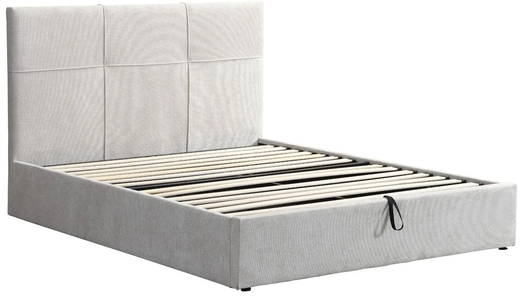 Тапицирано легло Raziel-Бежово-160x200-Lift-Storage