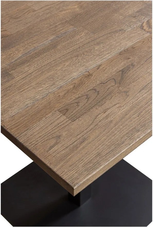 Трапезна маса с дъбова дървена плоскост 80x80 cm Tablo – WOOOD