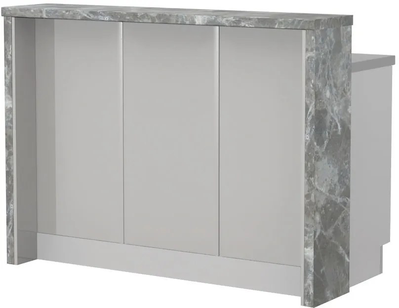 Островна кухненска пейка Modena-Length: 150 cm.-Gray light-Siena Marble