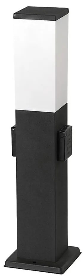 Rabalux 8339 - Външна лампа BONN с 2 SCHUKO гнезда, 1xE27/60W/IP44