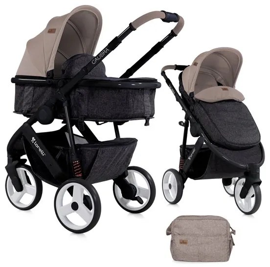 Бебешка количка 2в1 CALIBRA 3 Lorelli - Beige&Black