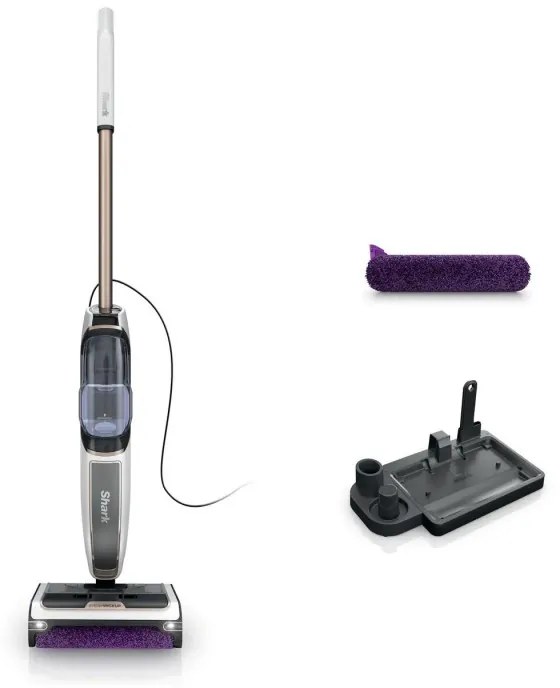 Парочистачка 3в1 Shark SteamPickUp SD200EU, 1230W, 0.42 л, Чистене без химикали, Станция за съхранение, Бял