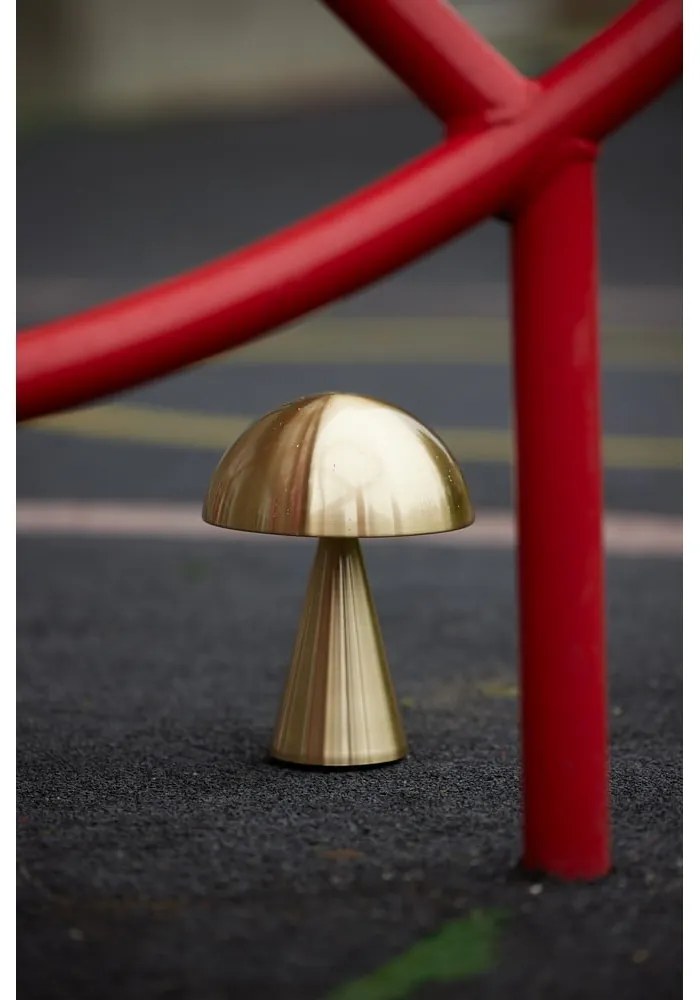 Златиста LED затъмняваща се настолна лампа (височина 20 cm) Mush – Hübsch