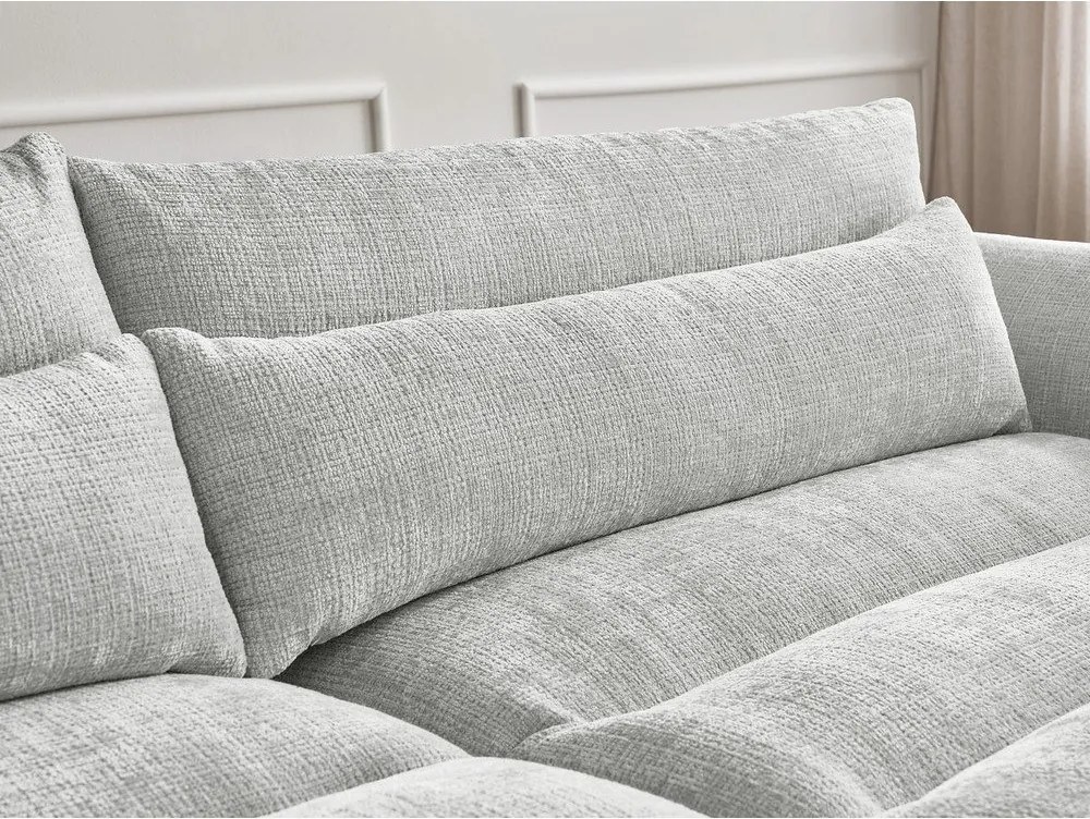 Светлосив шенилов диван 276 cm Neil – Bobochic Paris