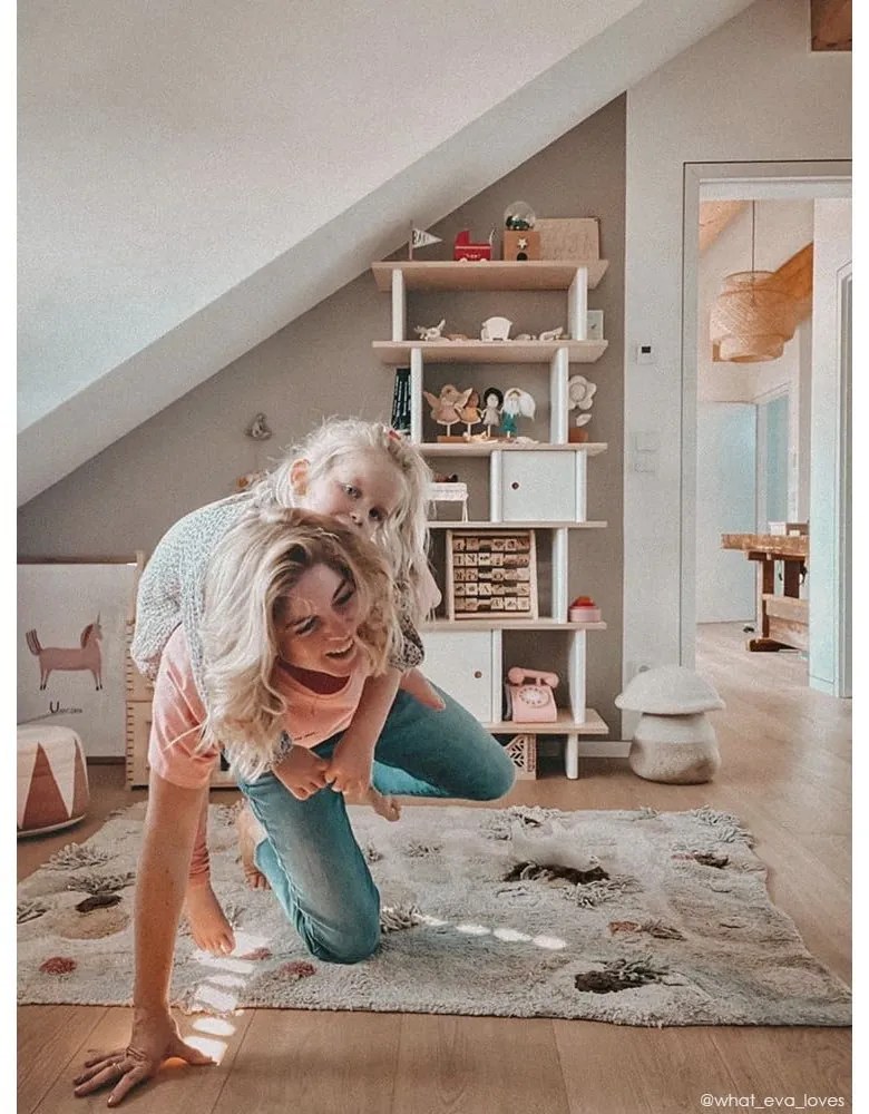 Бежово памучно детско килимче за игра 120x160 cm Path of Nature – Lorena Canals