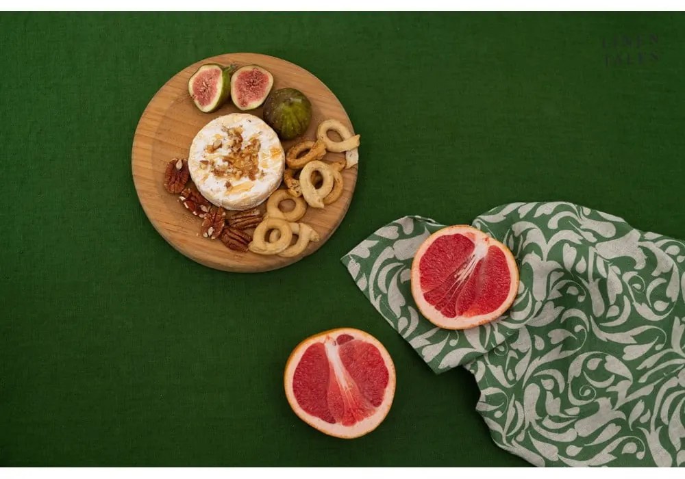 Ленена кърпа за съдове 45x65 cm Evergreen Damask – Linen Tales