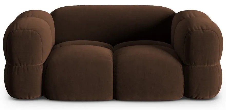 Тъмнокафяв кадифен диван 180 cm Loretto – Cosmopolitan Design