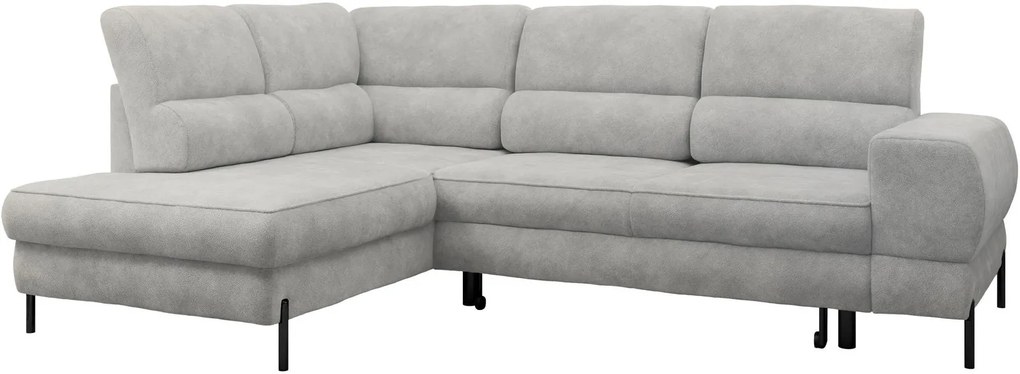 Ъглов диван Clinton-Сив-Ляв