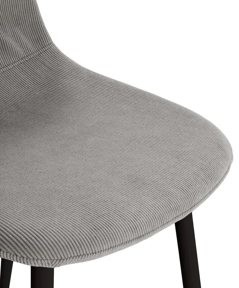 Светлосиви тапицирани трапезни столове в комплект 4 бр. Minka – Marckeric