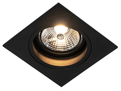 Модерен вграден прожектор черен регулируем - Chuck 70