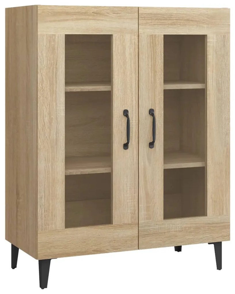 812126 vidaXL Сайдборд, дъб сонома, 69,5x34x90 см, инженерно дърво