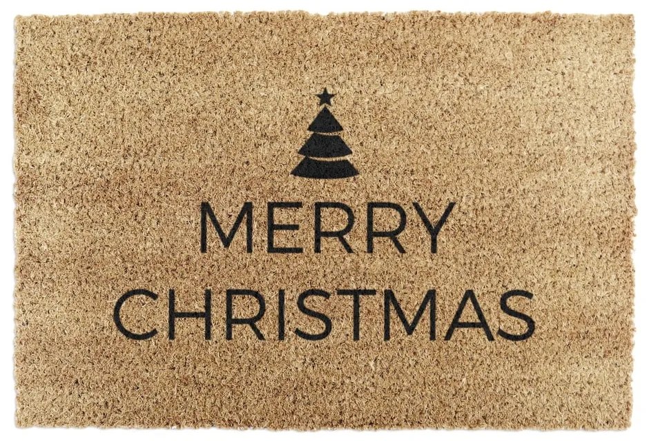Изтривалка с коледен мотив от кокосови влакна 40x60 cm Merry Christmas – Artsy Doormats