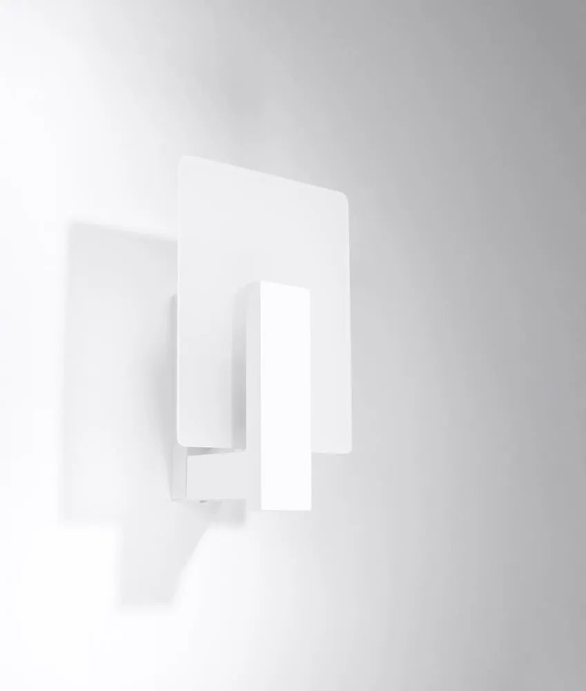 Бяла стенна лампа Parola - Sollux