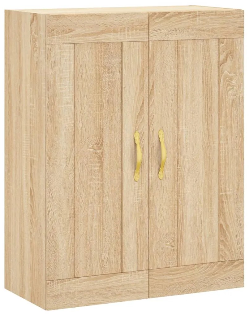 835013 vidaXL Стенен шкаф дъб сонома 69,5x34x90 см инженерно дърво