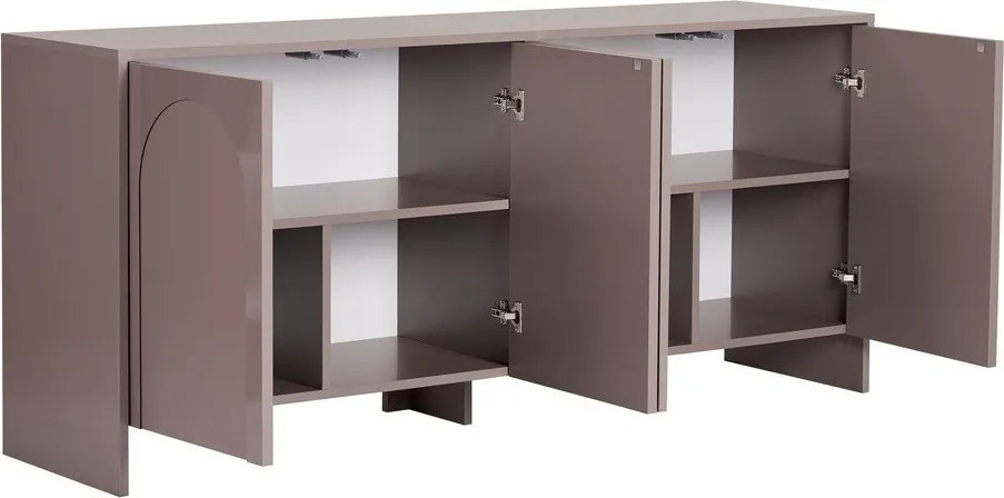 Кафяво-сив скрин 180x80x45 cm Arlen – Kalune Design