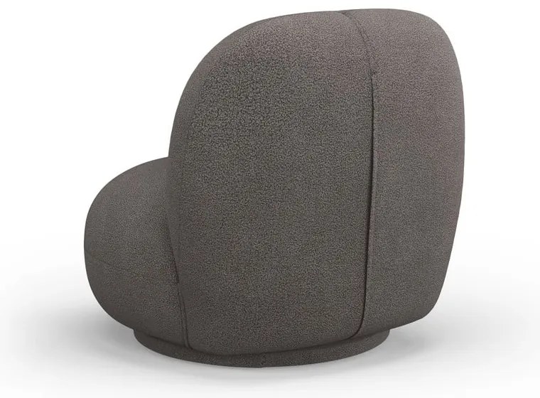 Сиво кресло от плат букле Chuck – Micadoni Home