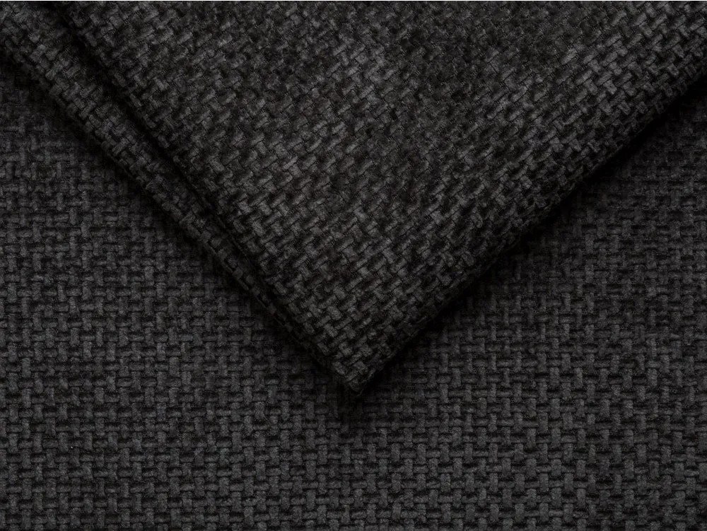 Черно двойно легло 160x200 cm тапицирано без табла Whale – Micadoni