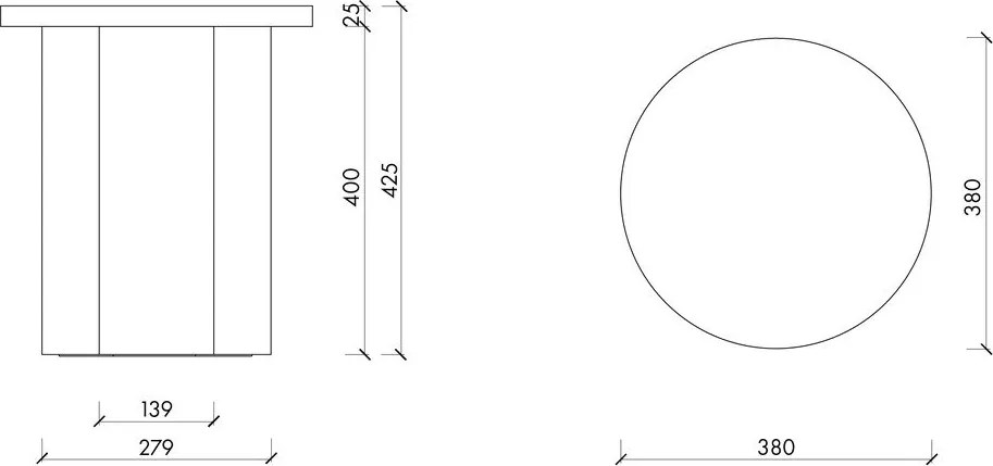 Бежов стол Oly – noo.ma