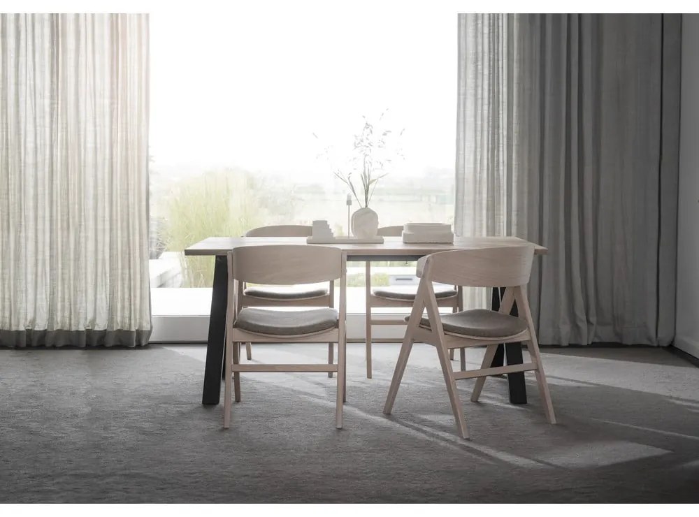 Трапезни столове в комплект от 2 броя в естествен цвят Waterton - Rowico