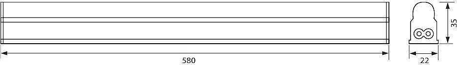 Осветително тяло SPICA LED, T5, 9W, 4000K