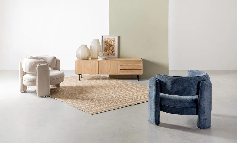 Бежово кресло Aisha – Bizzotto