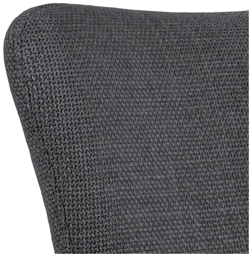 Тъмносиви тапицирани трапезни столове в комплект с подлакътници 2 бр. Laura – Actona