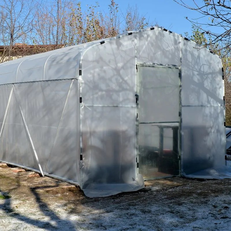 Професионална модулна оранжерия Tunnel Pro System 3 - 18 кв.м. с една врата и проветрение (6x3x2m)