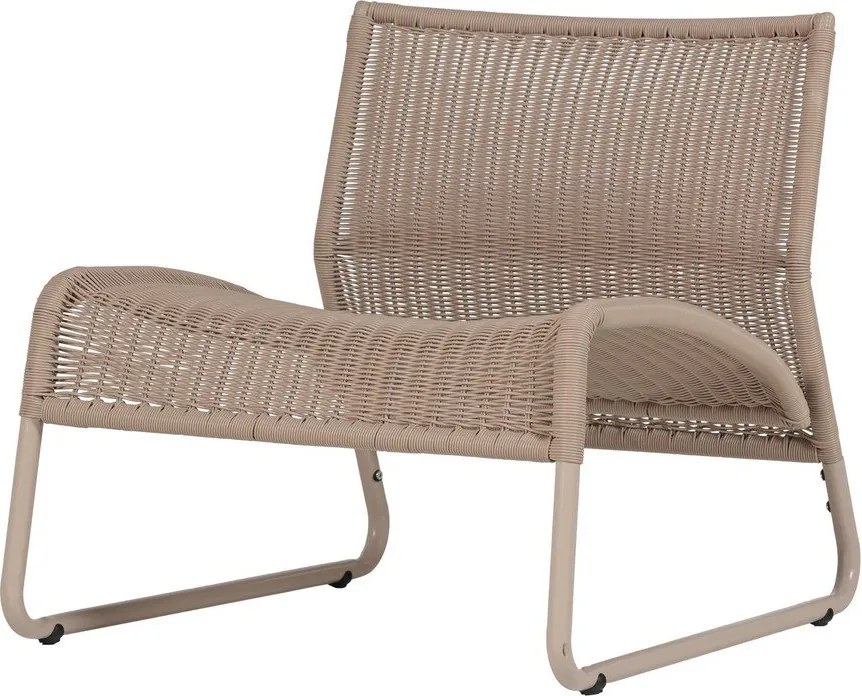 Бежов градински стол от изкуствен ратан West – WOOOD