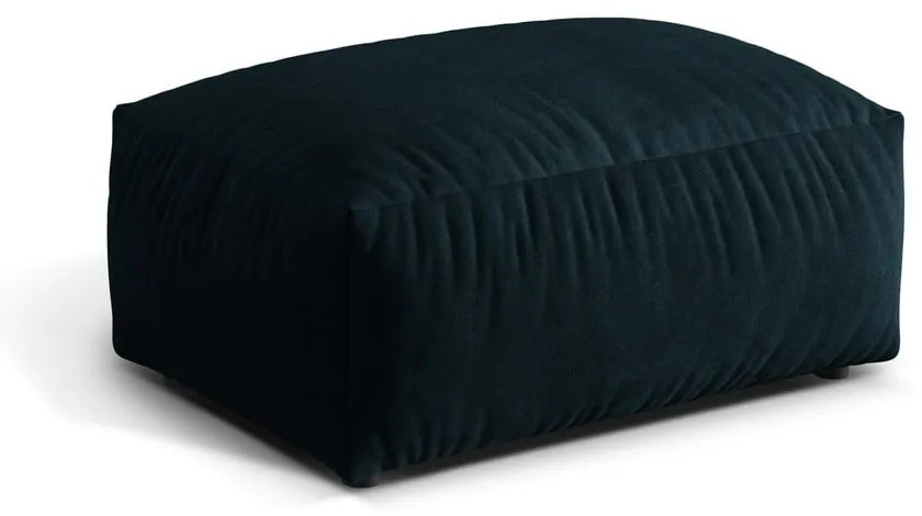 Тъмносиня кадифена модулна табуретка Martina – Micadoni